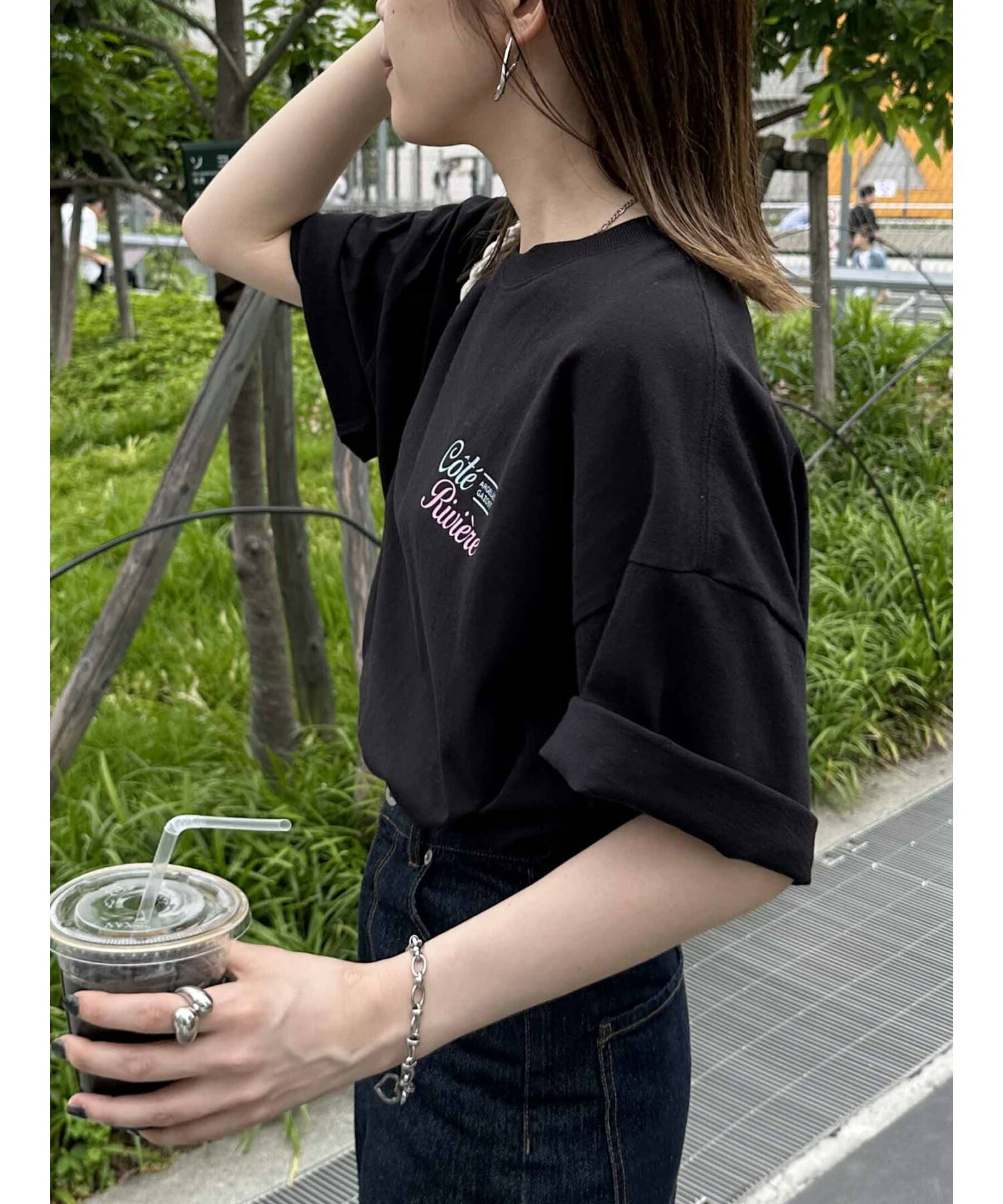 【ユニセックス】CoteスーベニアバックプリントTシャツ
